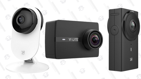 Yi 1080p Security Camera | $29 | AmazonYi 4pc. 1080p Security Camera | $110 | AmazonYi Dash Cam | $31 | AmazonYi 360 VR Action Cam | $280 | AmazonYi Lite 4K Action Cam + Waterproof Housing | $84 | AmazonYi Lite 4K Action Cam | $70 | Amazon